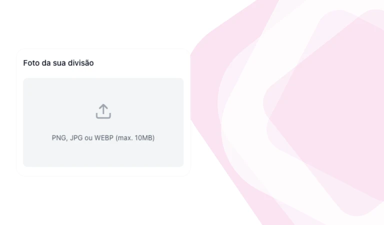 Adicionar fotografia de divisão e gerar imagens