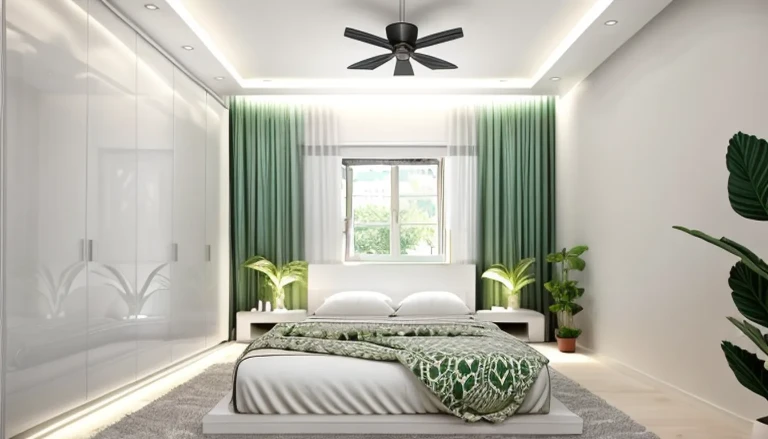 Quarto Moderno em tons de verde Quarto Moderno em tons de verde